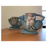 Roseville Handled Vase, PAIR