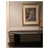 Three Tier Demilune Console Table