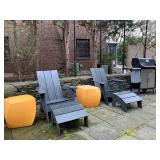 LOLL Designs Adirondack Chairs, Heller Twist Cubes