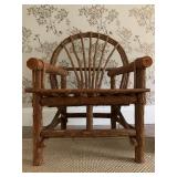 Rustic Twig Armchair with Bark