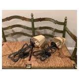 Wrought Iron Bow Sconces with Shade