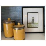 Barbara Allen Signed Print, Moroccan Lidded Containers