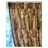 Six French Pleat Curtains Lined and Interlined