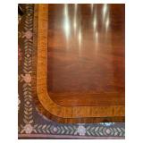 Banded Edge Double Pedestal Dining Table