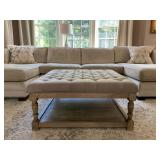 Tufted Oversized Ottoman