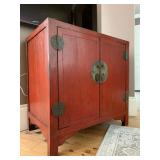 Mohr McPherson 1920s Red Asian Cabinet