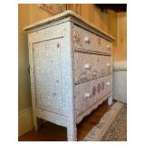 Custom Made Mosaic Chest with Matching Mirrror