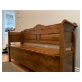 European Country Storage Bench