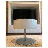 Round Stand with Super Extension Drawer and Polished Nickle Base