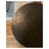 Hammered Detail, Top of Metal Stand, Pair Avail