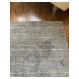 Crate and Barrel Baxter Grey Rug, 6 x 9 
