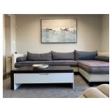 Black and White Entertainment Console