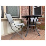 Crate and Barrel Folding Patio Chairs