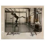 Annie Leibovitz photograph, signed by Baryshnikov and Morris