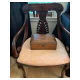 Art Deco Curved Arm Armchairs, Pair