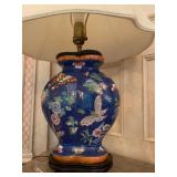 Chinese Vase Lamp with Butterfly