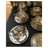 Sterling Bouillon Cups and Saucers