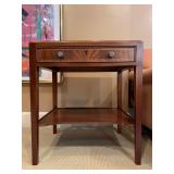 Mahogany Two Tier Stand with Drawer