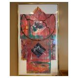 Abstract Kimono, Singed Illegibly, 1987