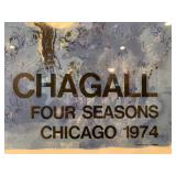 Chagall Four Seasons Chicago Poster, 1974