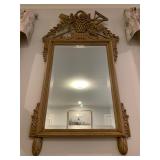 Carved Mirror with Basket Motif