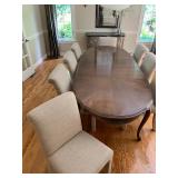 Dining Table with 8 Chairs and 3 Leaves