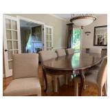 Dining Table with 8 Chairs and 3 Leaves