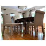 Dining Table with 8 Chairs and 3 Leaves