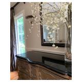 Antique Sideboard with Modern Paint and Custom Marble Top