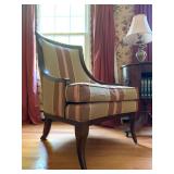 Century Furniture Sloped Arm Armchairs, PAIR