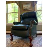 Hancock and Moore Leather Recliner with Nail Head Trim