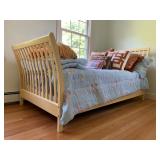 Slat Sleigh Bed, Twin, PAIR