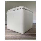 Embossed Leather Foot Stool