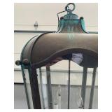 Set of Four Copper Oversized Outdoor Lanterns