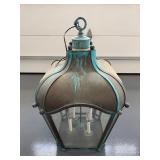 Set of Four Copper Oversized Outdoor Lanterns