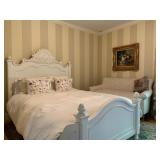 10. QUEEN, Loius XV Style Bed, 66 x 92 x 67