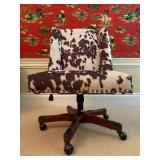 14. Cowhide Desk Chair
