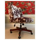 14. Cowhide Desk Chair