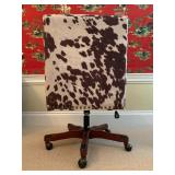 14. Cowhide Desk Chair