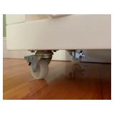 8. West Elm Cube Wall Storage on Casters, 47 x 13 x 65