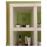 8. West Elm Cube Wall Storage on Casters, 47 x 13 x 65