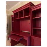 13. Wall Unit Desk in Brick Red, 80 x 20 x 74