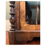 19. 19th c Exotic Wood Inlaid Manuscript/Music Cabinet, 25 x 16 x 38.