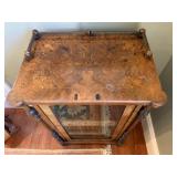 19. 19th c Exotic Wood Inlaid Manuscript/Music Cabinet, 25 x 16 x 38.