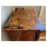 19. 19th c Exotic Wood Inlaid Manuscript/Music Cabinet, 25 x 16 x 38.