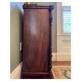 19. 19th c Exotic Wood Inlaid Manuscript/Music Cabinet, 25 x 16 x 38.