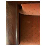 20. Antique Empire Sofa, 84 x 26 x 33. Upholstry has minor wear, wood shows cracks, only chip shown 