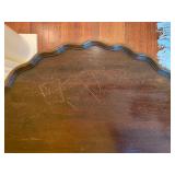 22. Pie Crust Table, 32 x 29, visible scratches to top, see pictures