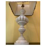 25. PAIR, Marble Lamps, 37h