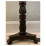 39. Plant Stand with Brass Rail and Paw Foot, 12 x 45